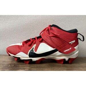 Nike Force Zoom Trout 7 Keystone Baseball Cleats | Red/Black | Size 9